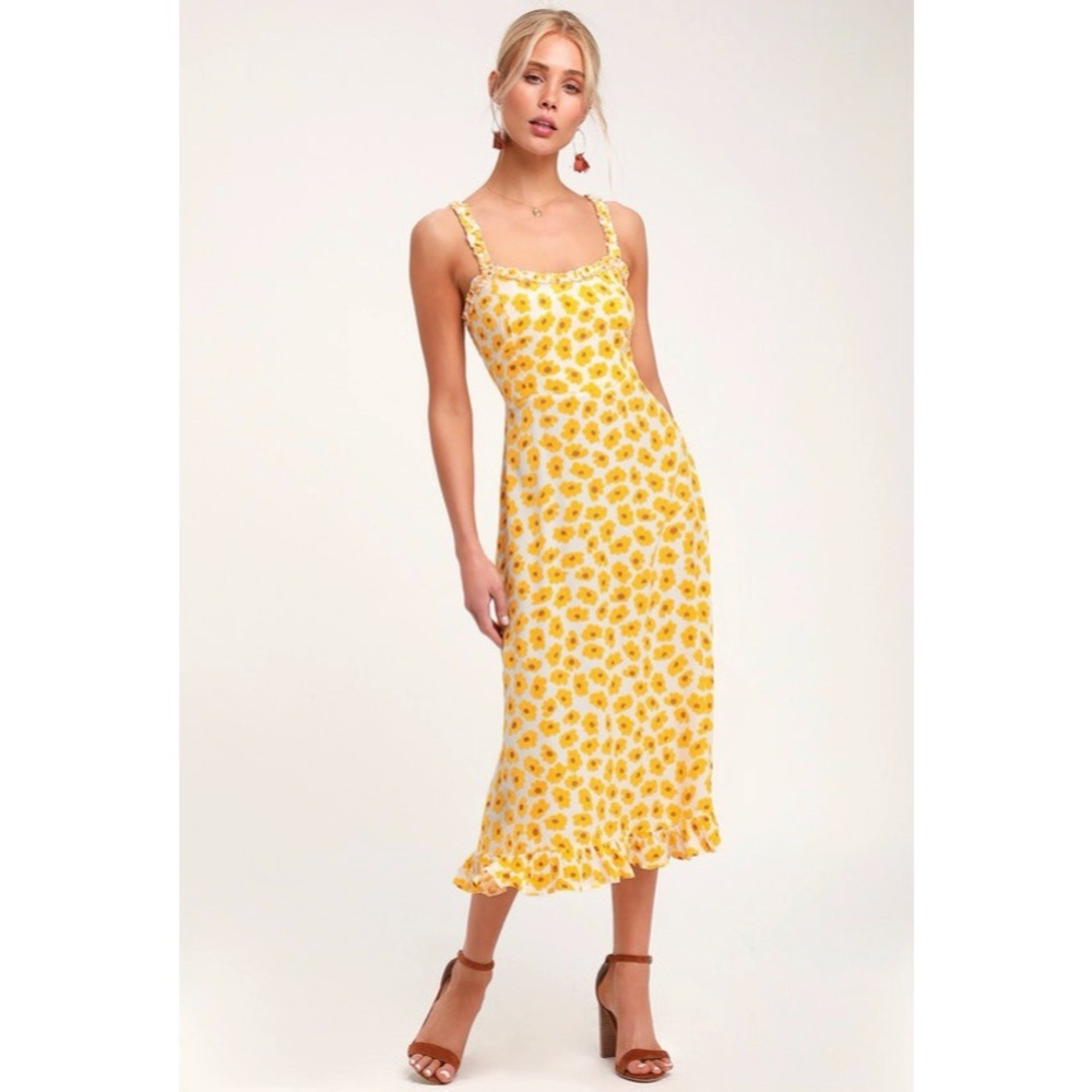 Noemie Midi Dress in Marigold - Orig. $179